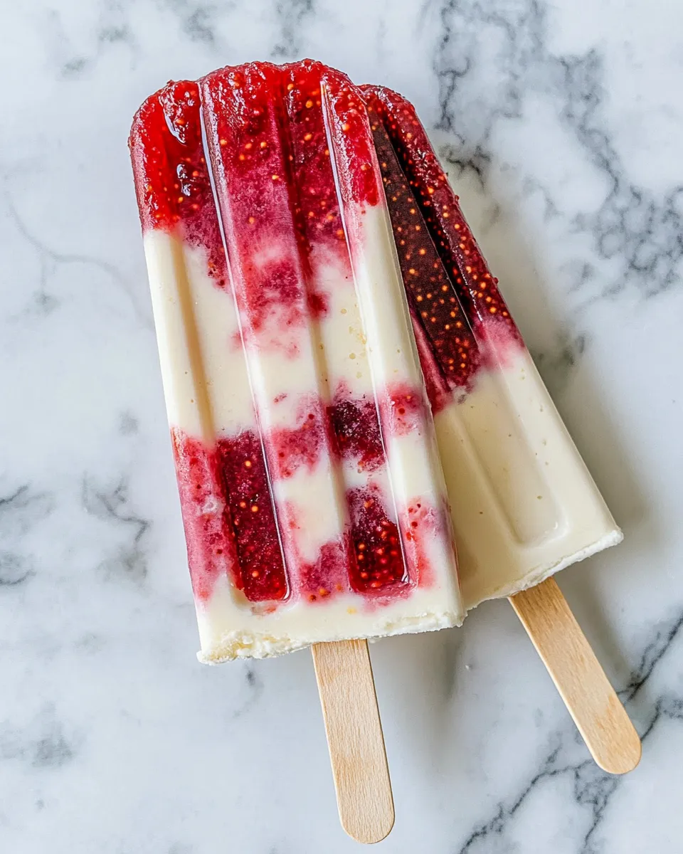 Easy Fig-Jam Yogurt Swirl Pops food shot