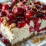 Delicious Fresh Cherry Cheesecake Ice-Cream Bars recipe photo