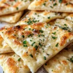 Homemade Garlic-Parm Air-Fryer Flatbread Chips photo