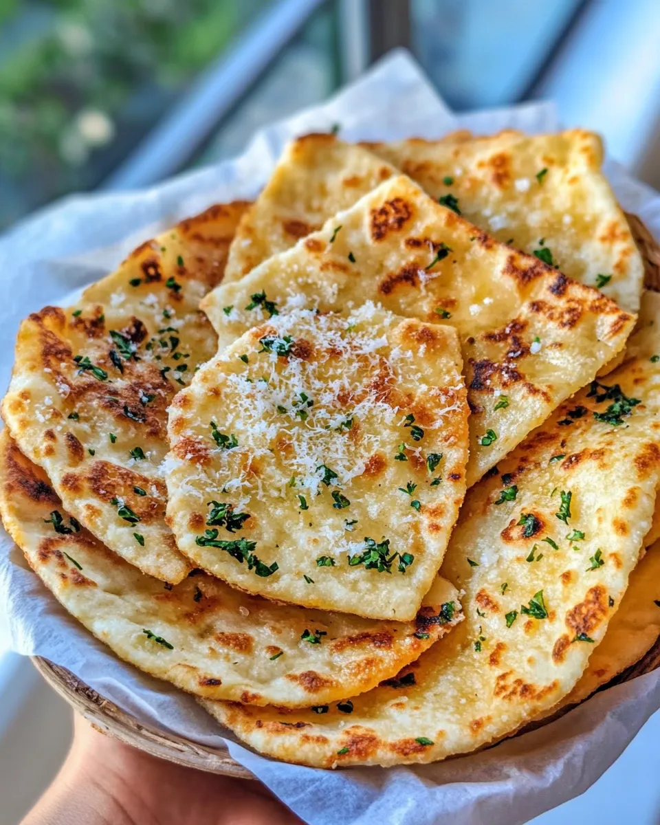 Easy Garlic-Parm Air-Fryer Flatbread Chips recipe photo