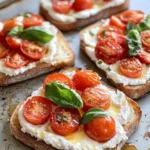 Easy Hot-Honey Tomato Ricotta Toasts photo