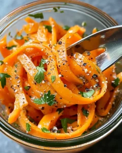 Homemade Maple-Dijon Pickled Carrot Ribbons recipe photo