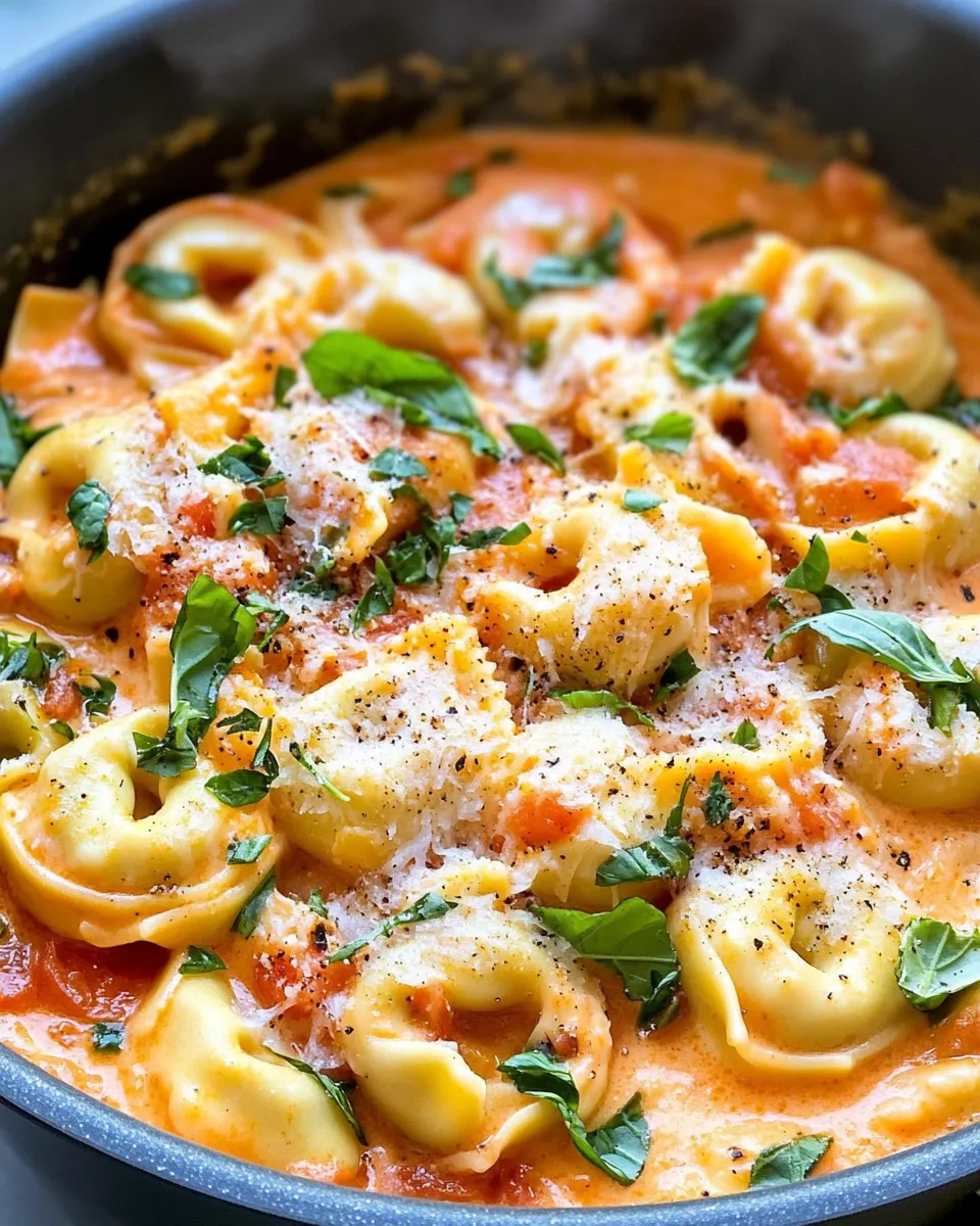 Easy One-Pot Creamy Tomato Tortellini recipe photo
