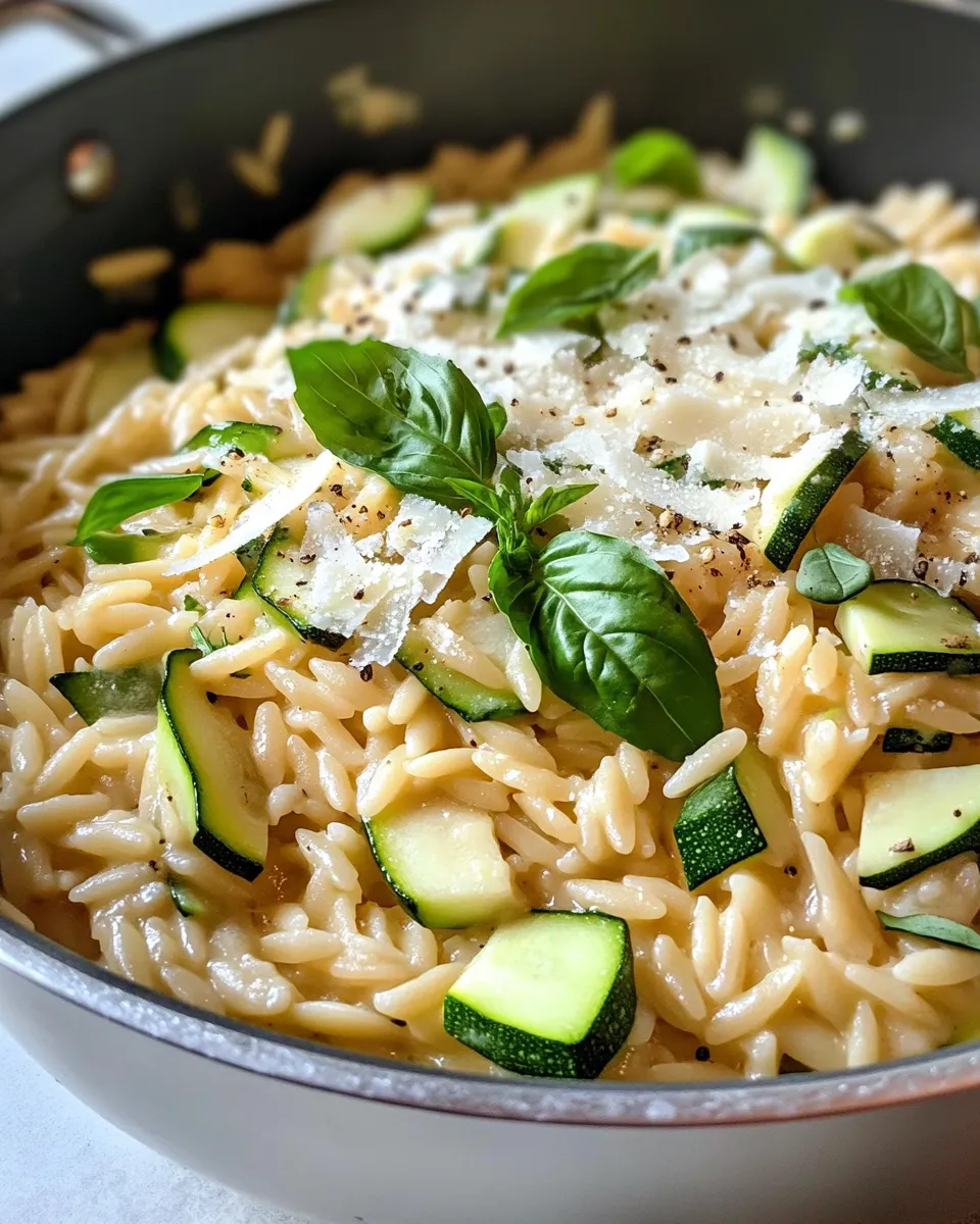 Classic One-Pot Creamy Zucchini Orzo Risotto image