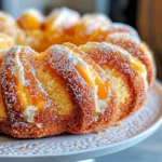 Delicious Peach-Butter Swirl Pound Cake recipe photo