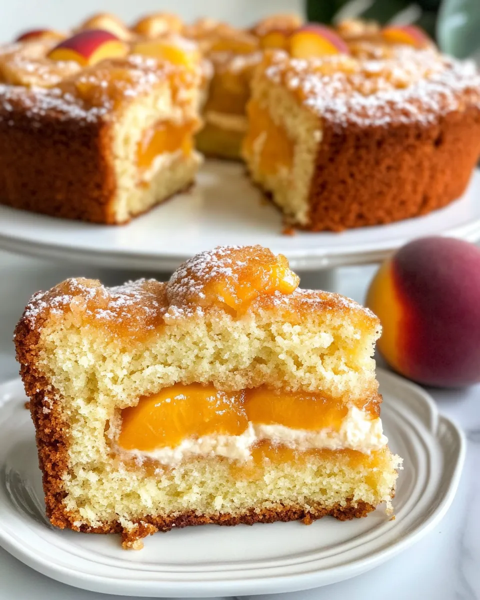 Classic Peach-Butter Swirl Pound Cake dish photo