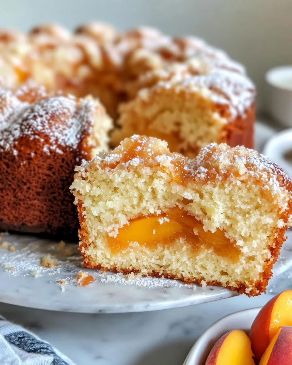 Homemade Peach-Butter Swirl Pound Cake picture