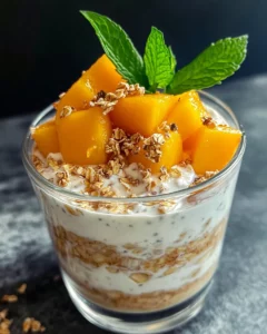 Homemade Peach-Ginger Overnight Oats Parfait recipe photo