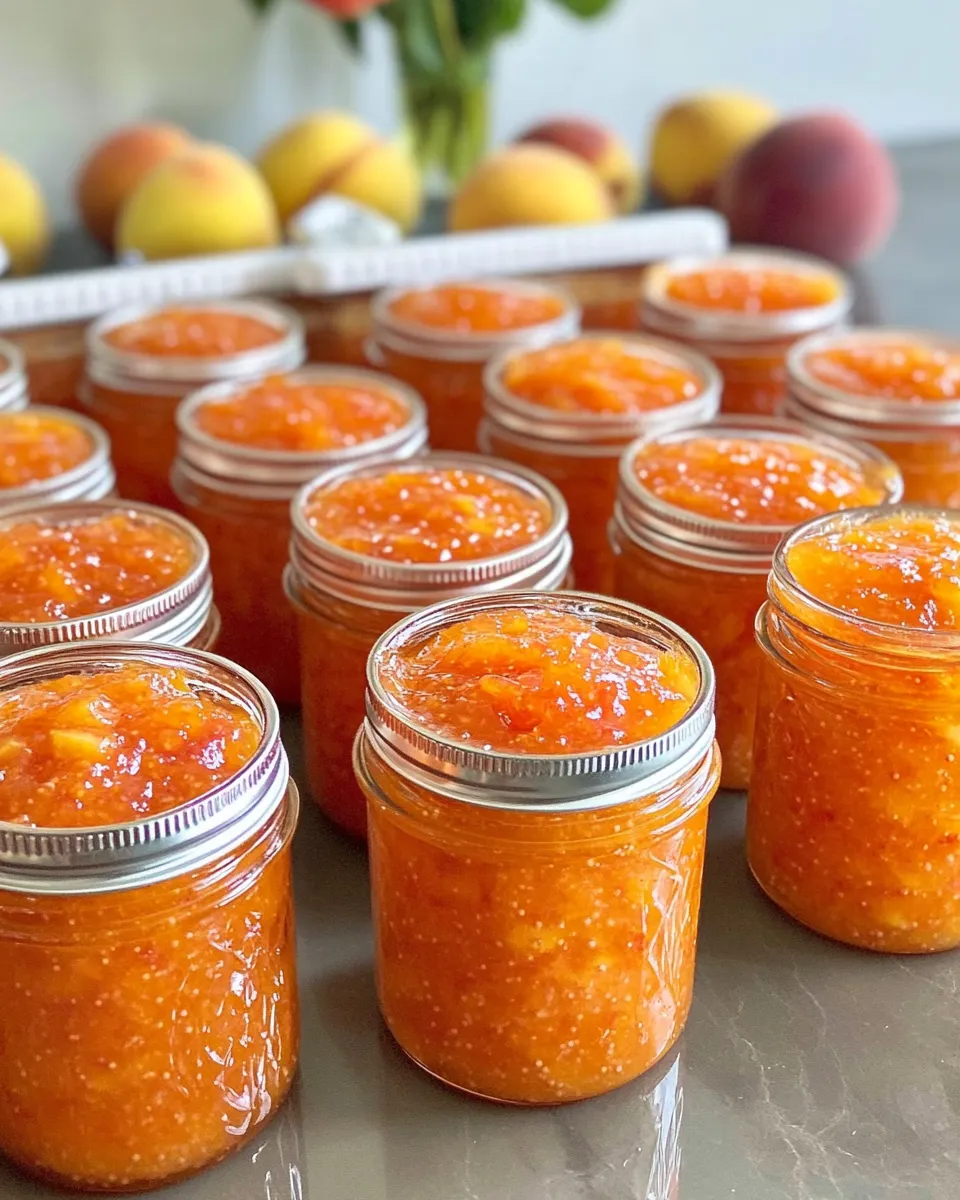 Delicious Peach & Nectarine Freezer Jam Duo picture