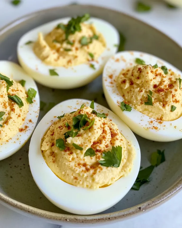 Homemade Pickled Banana-Pepper Deviled Eggs photo