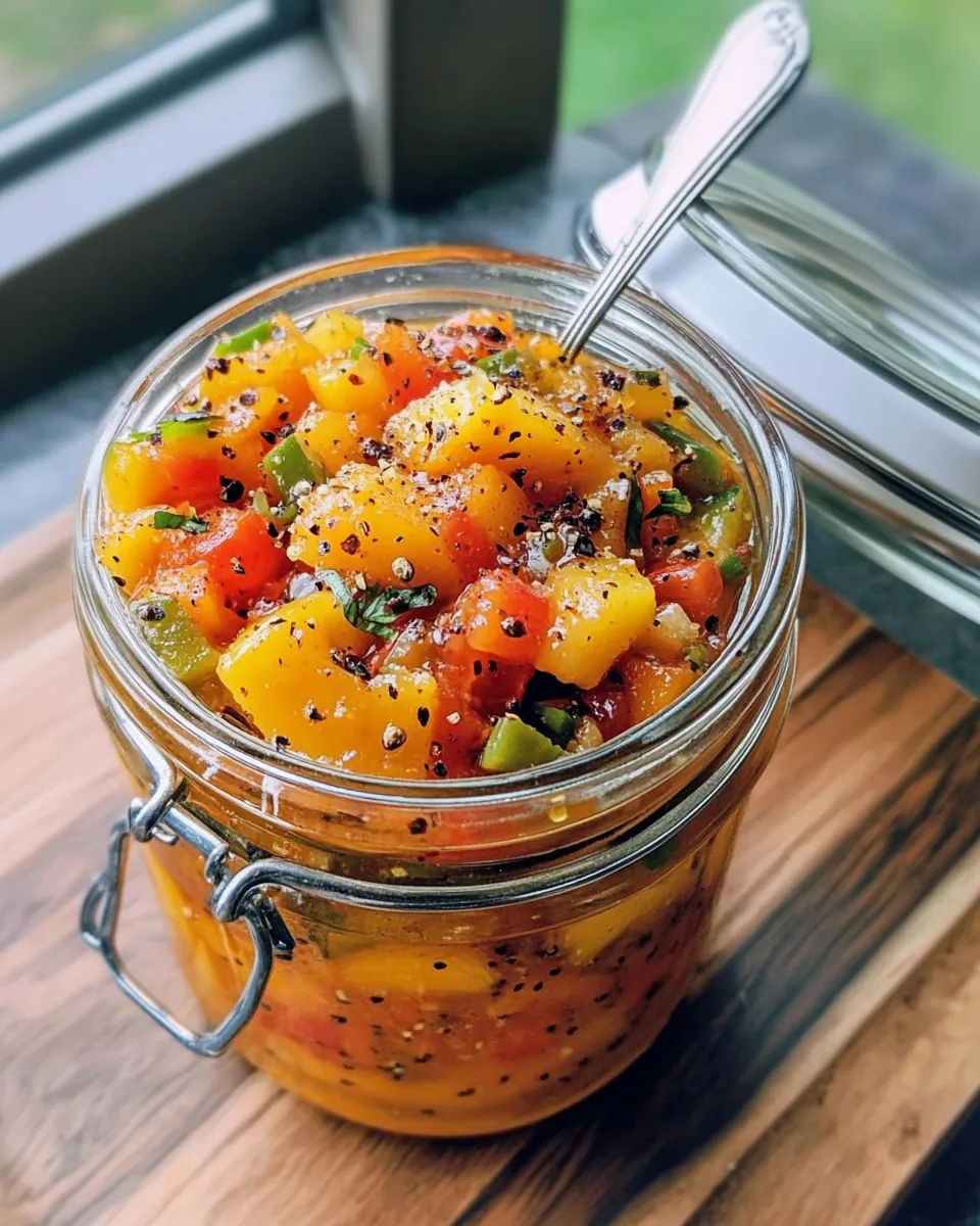 Homemade Pickled Pepper & Peach Chutney (Charcuterie) photo