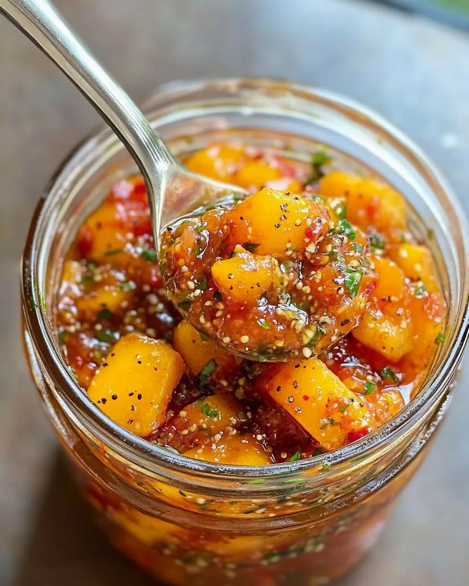 Classic Pickled Pepper & Peach Chutney (Charcuterie) recipe image