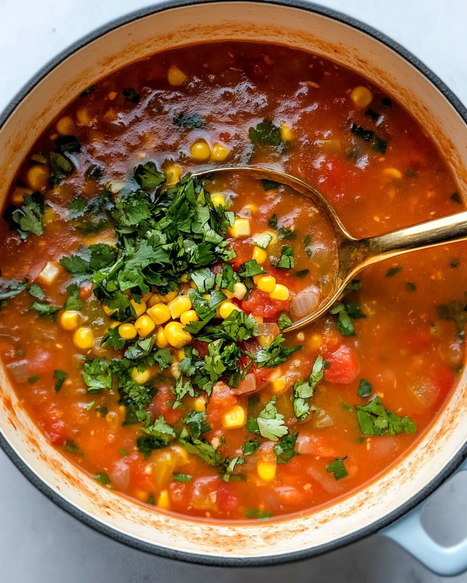 Easy Smoky Tomato & Corn Chowder dish photo