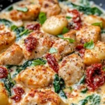 Homemade Sun-Dried Tomato Chicken Gnocchi Skillet photo