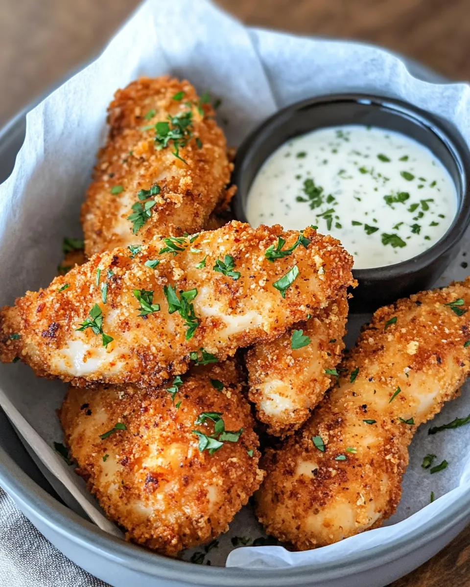 Classic Takis-Crusted Chicken Tenders (Lime Ranch) dish photo