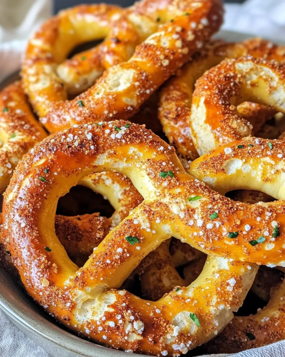 Homemade Takis-Seasoned Party Pretzels recipe photo