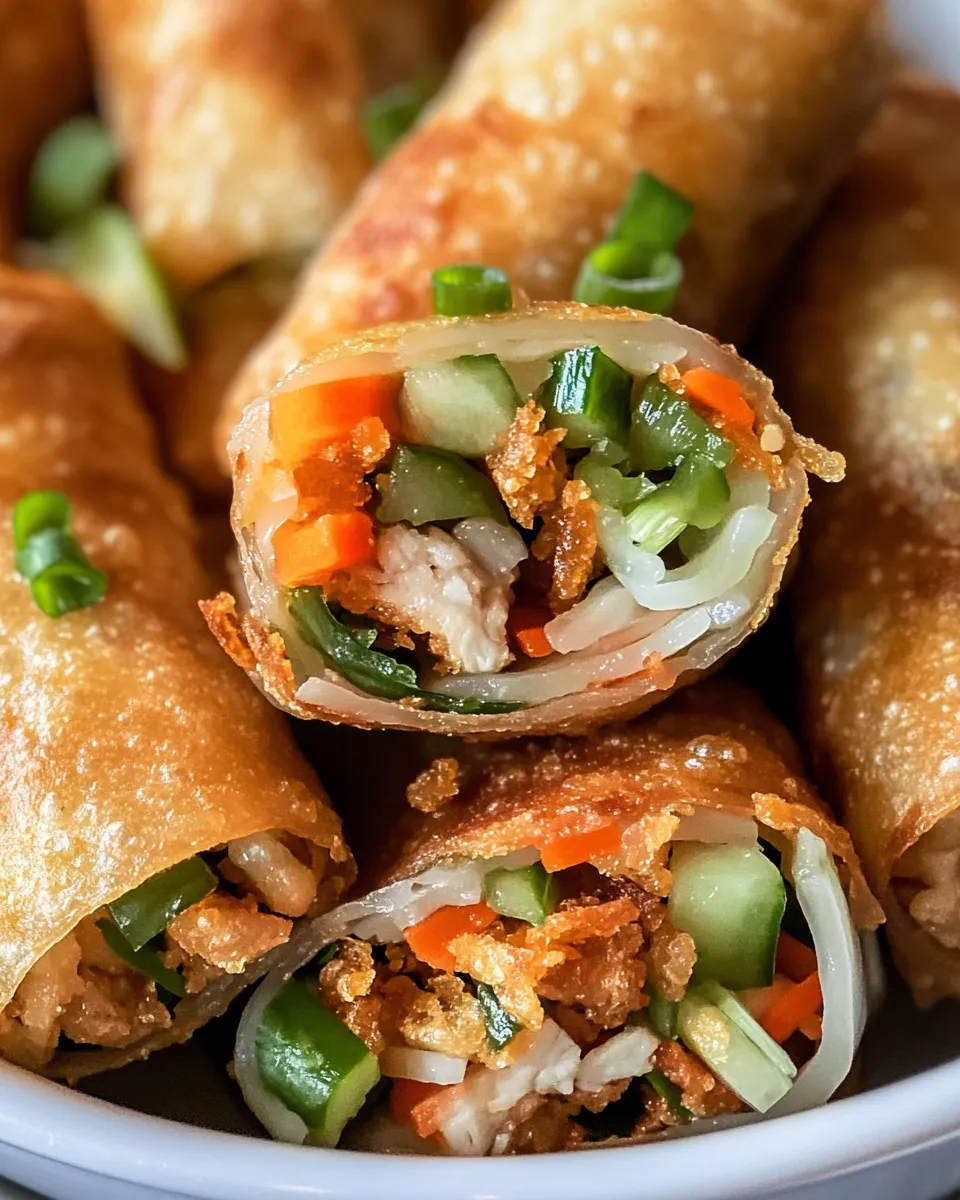 Easy Takis Crunch Lomein Spring Rolls food shot