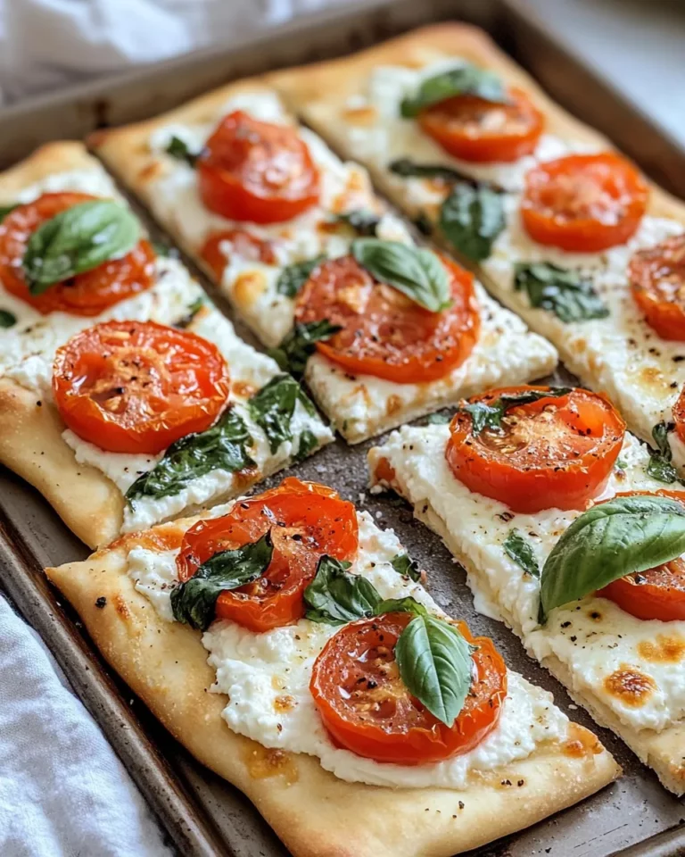Homemade Tomato-Basil Cottage-Cheese Flatbread photo
