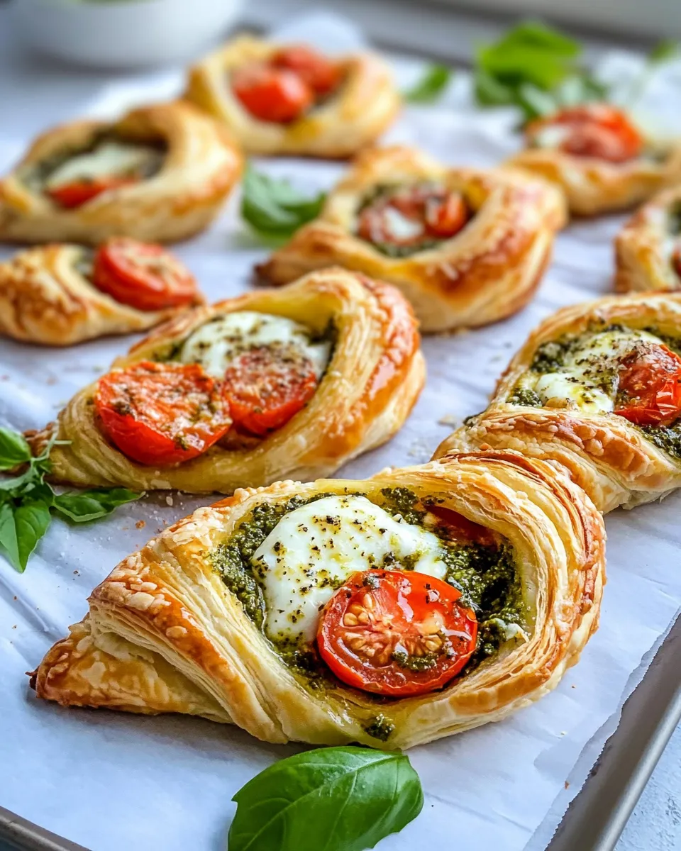 Classic Tomato-Pesto Puff-Pastry Twists recipe photo
