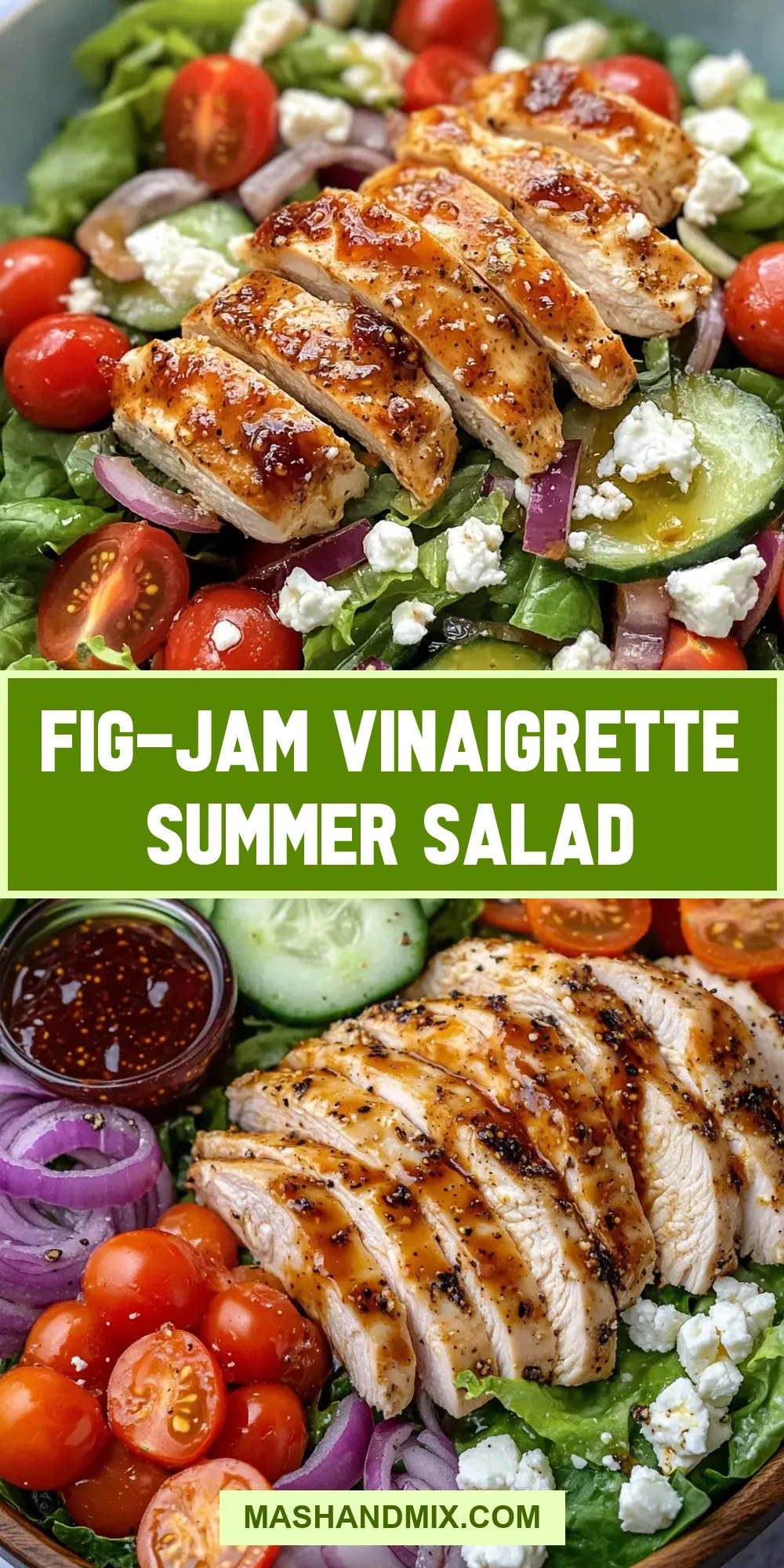 Fig-Jam Vinaigrette Summer Salad (Irresistible & Delicious)