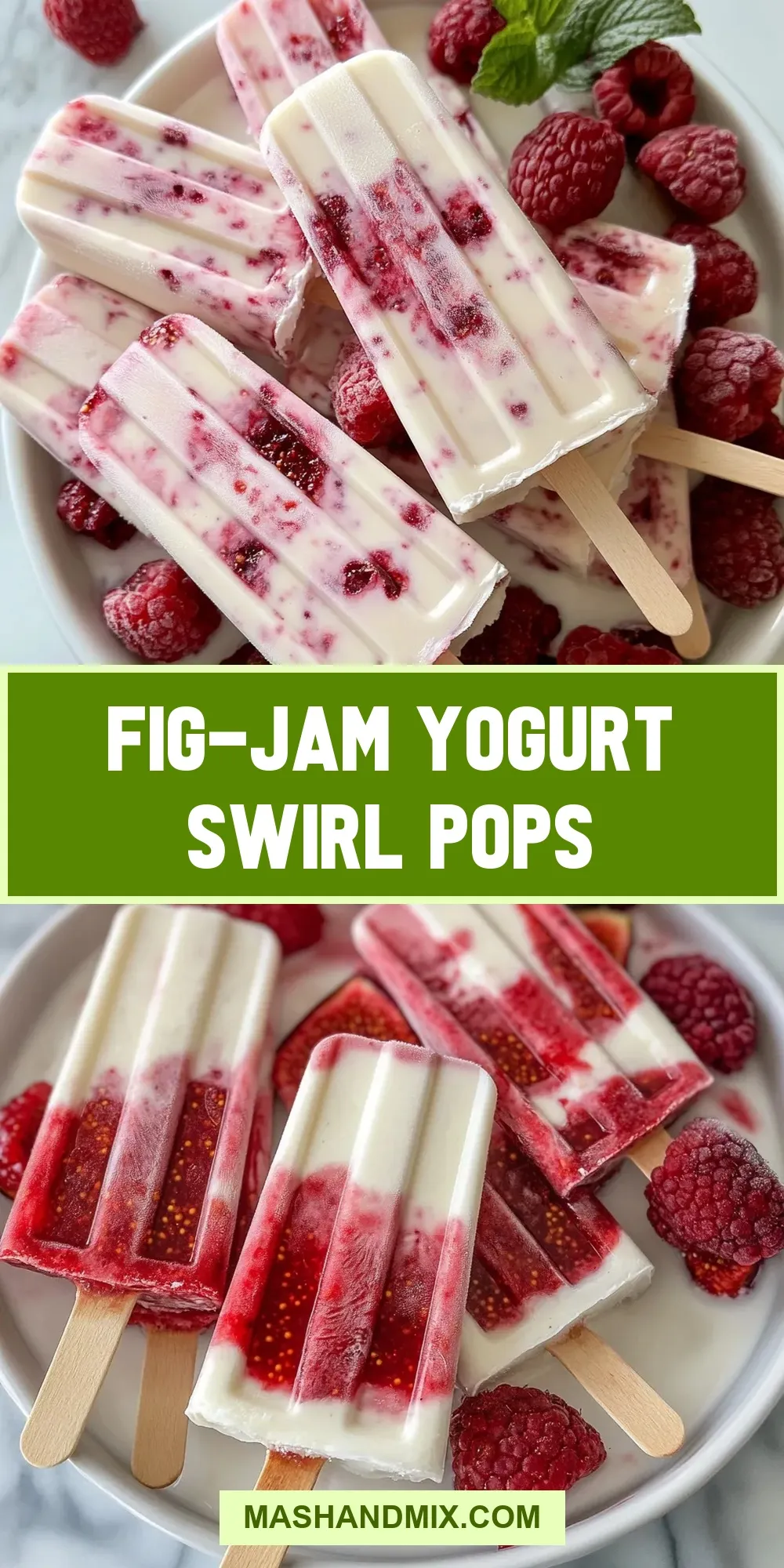 Fig-Jam Yogurt Swirl Pops Recipe