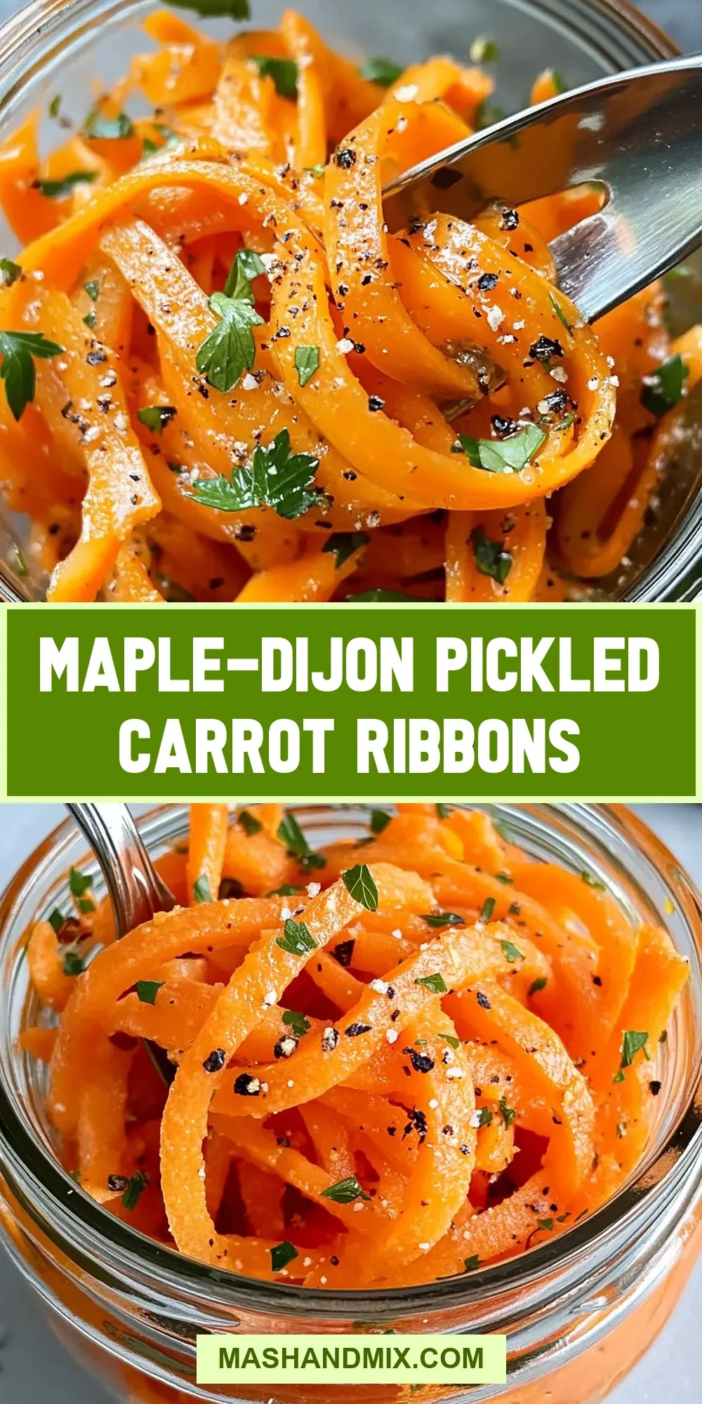 Maple-Dijon Pickled Carrot Ribbons (Ultimate & Delicious)