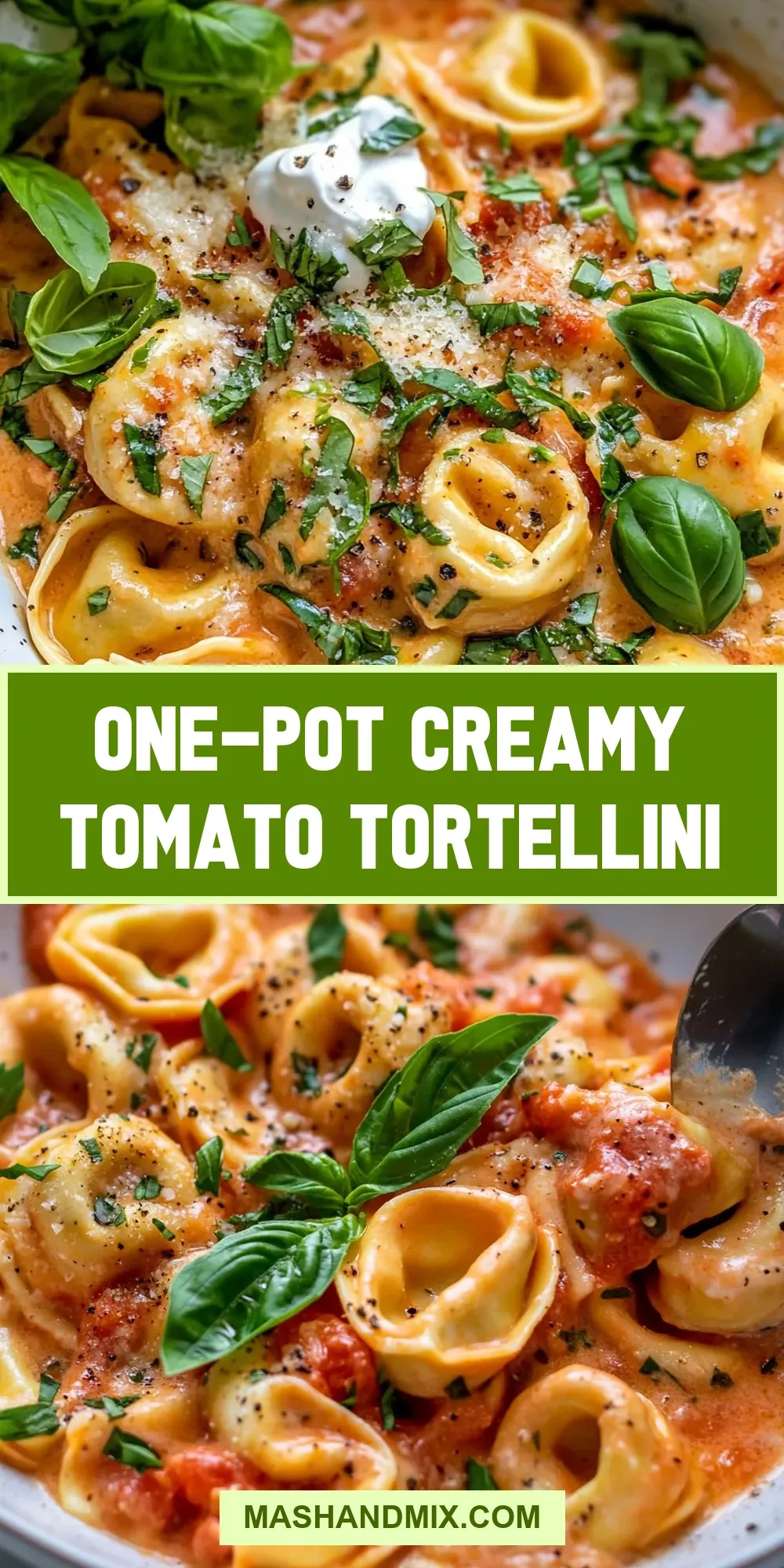 Irresistible One-Pot Creamy Tomato Tortellini