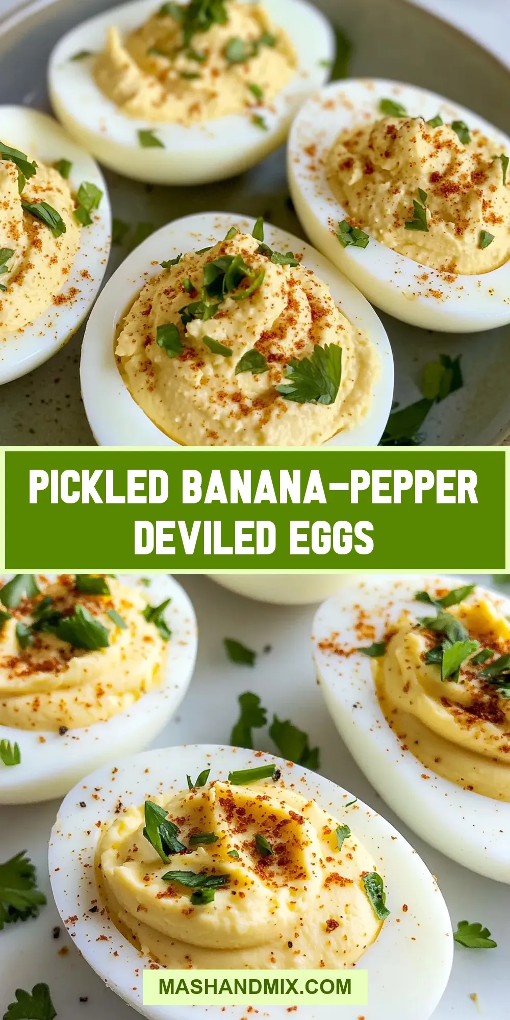 Pickled Banana-Pepper Deviled Eggs Recipe