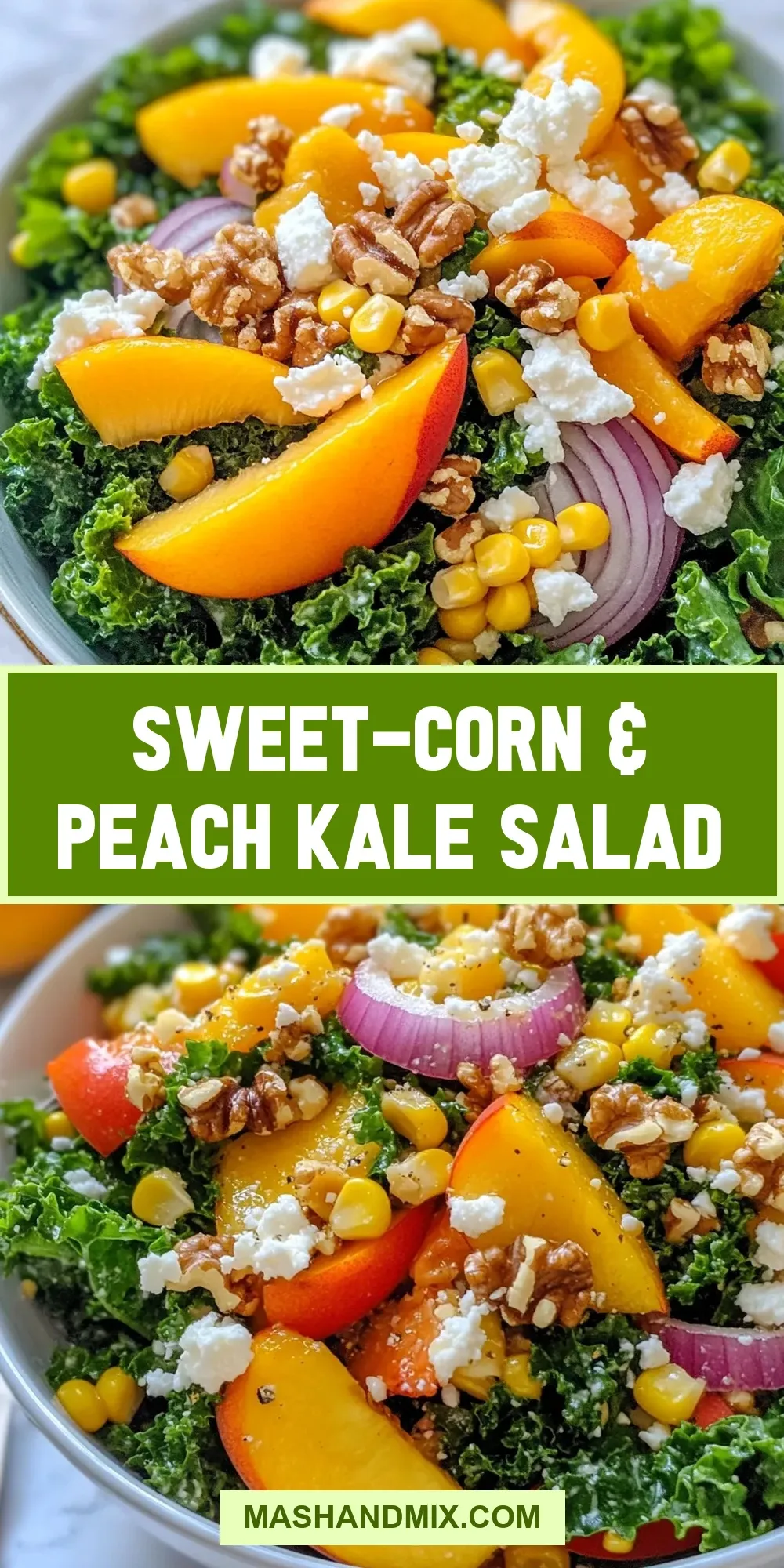 The Best Sweet-Corn & Peach Kale Salad Ever