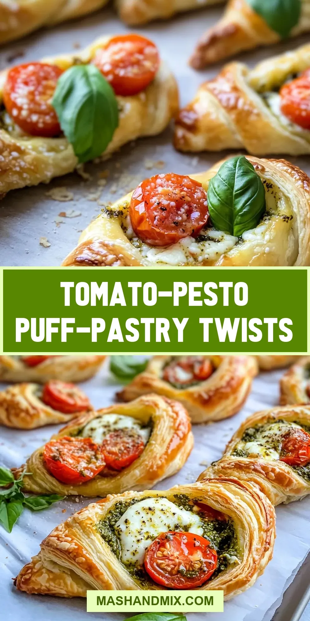 The Best Tomato-Pesto Puff-Pastry Twists Ever