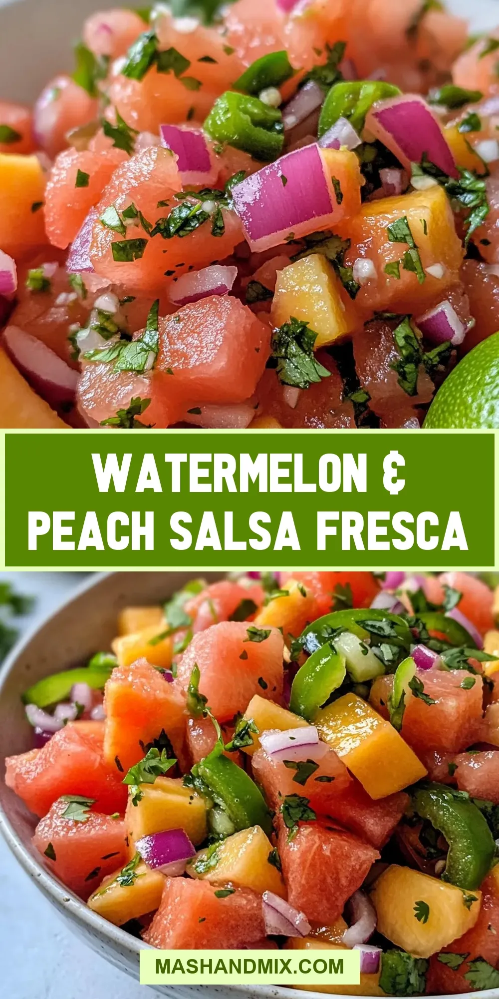 Amazing Watermelon & Peach Salsa Fresca