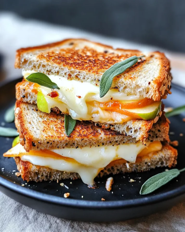 Homemade Apple-Gouda Grilled Cheese with Sage Butter recipe photo