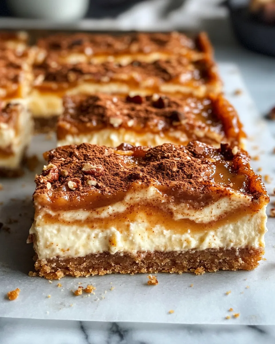 Classic Apple Butter Cheesecake Bars recipe image