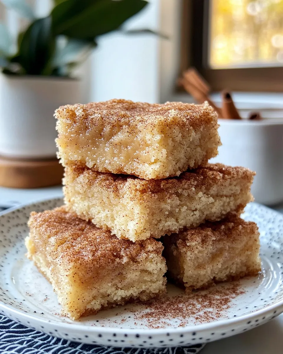 Homemade Apple Butter Snickerdoodle Bars recipe photo