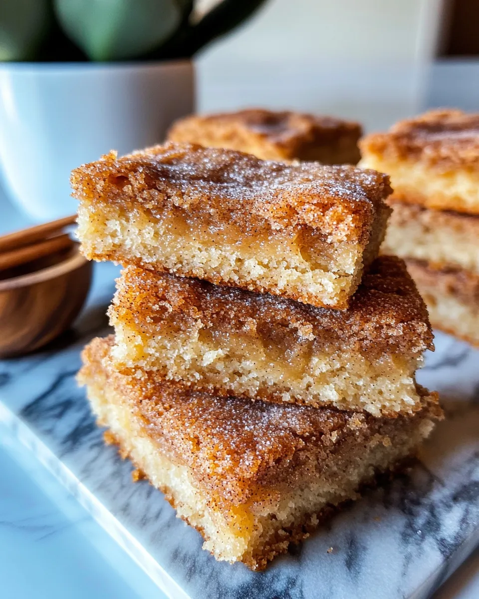 Classic Apple Butter Snickerdoodle Bars dish photo