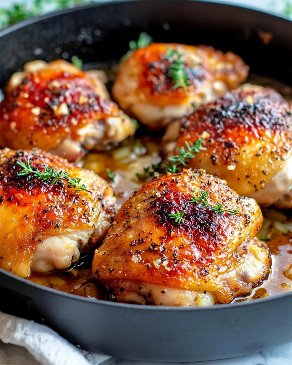 Homemade Apple Cider Braised Chicken Thighs recipe photo
