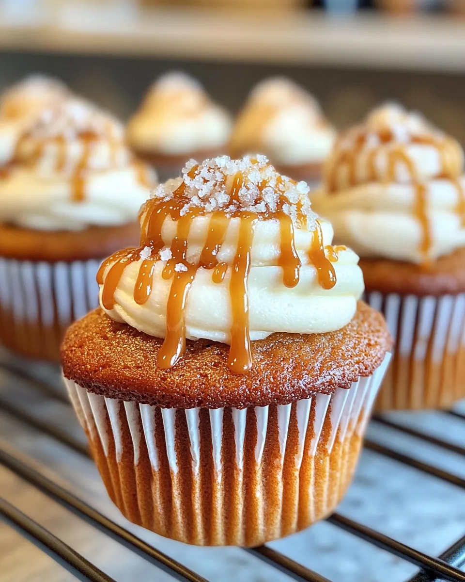 Classic Apple Cider Cupcakes with Caramel Frosting image