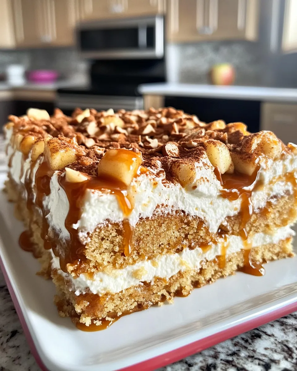 Easy Apple Cider Poke Cake dish photo