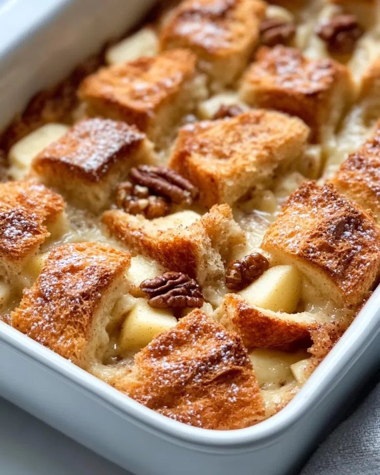 Homemade Apple Cinnamon Bread Pudding recipe photo