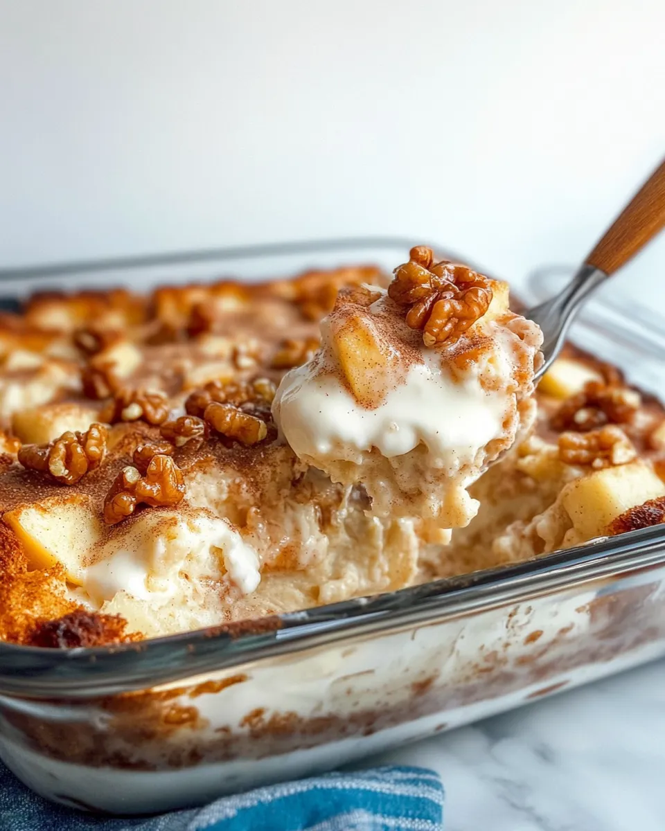 Classic Apple Cinnamon Bread Pudding dish photo