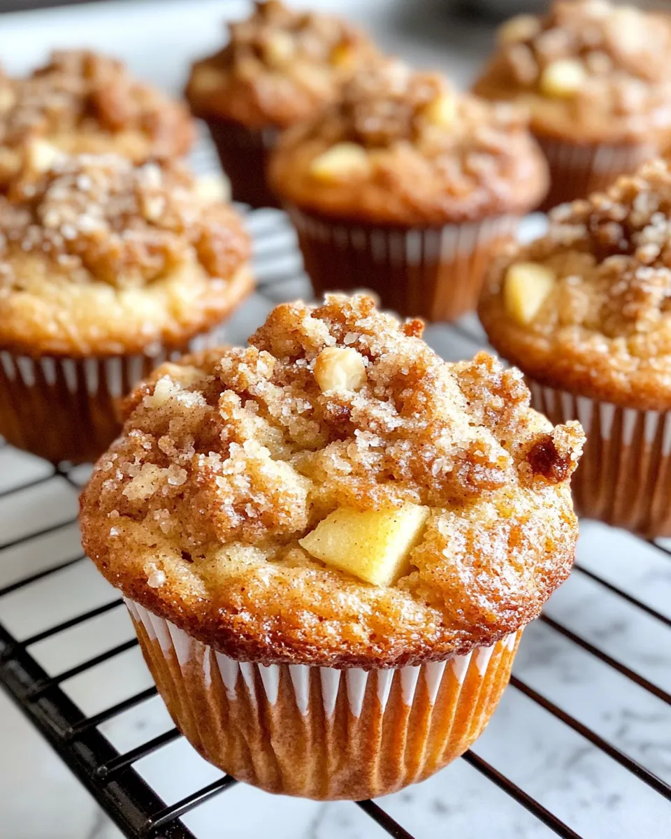Homemade Apple Walnut Streusel Muffins recipe photo