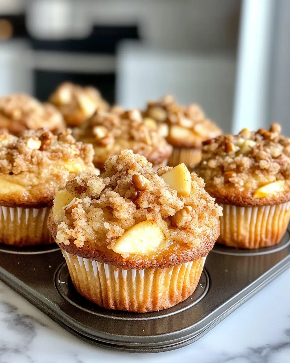 Delicious Apple Walnut Streusel Muffins picture