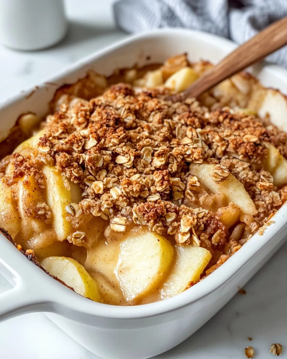 Easy Brown Butter Apple Crumble dish photo