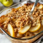 Homemade Brown Butter Pear Crisp photo