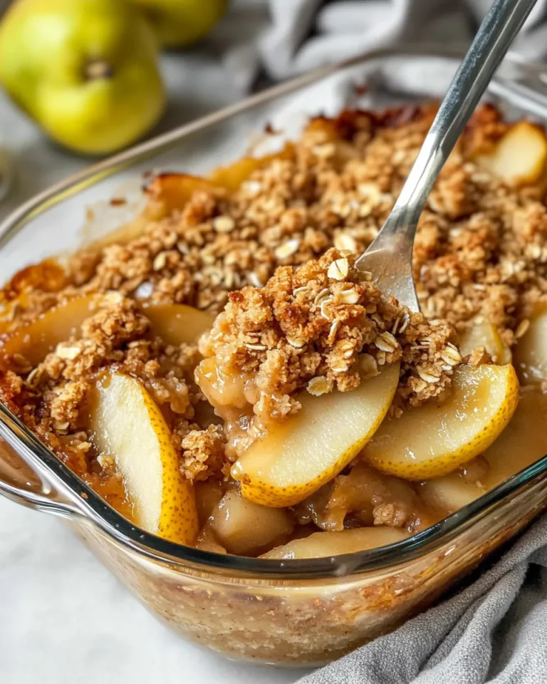 Homemade Brown Butter Pear Crisp photo