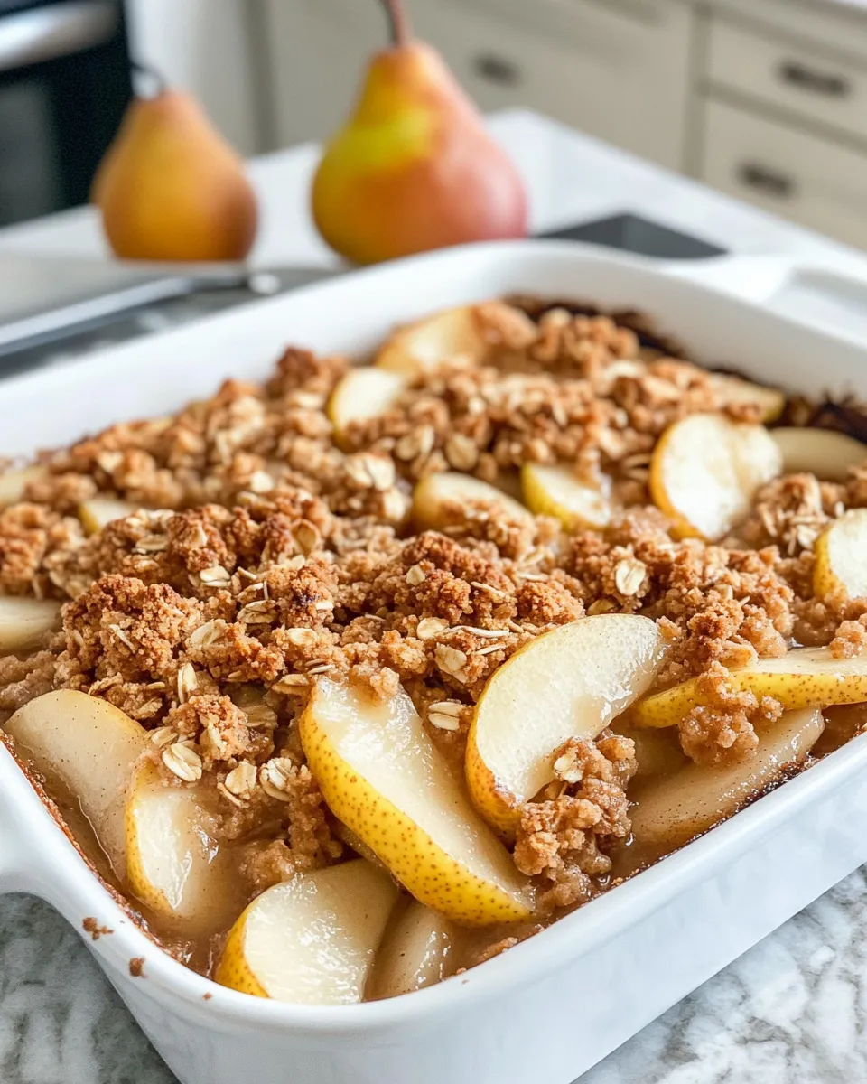 Easy Brown Butter Pear Crisp recipe photo