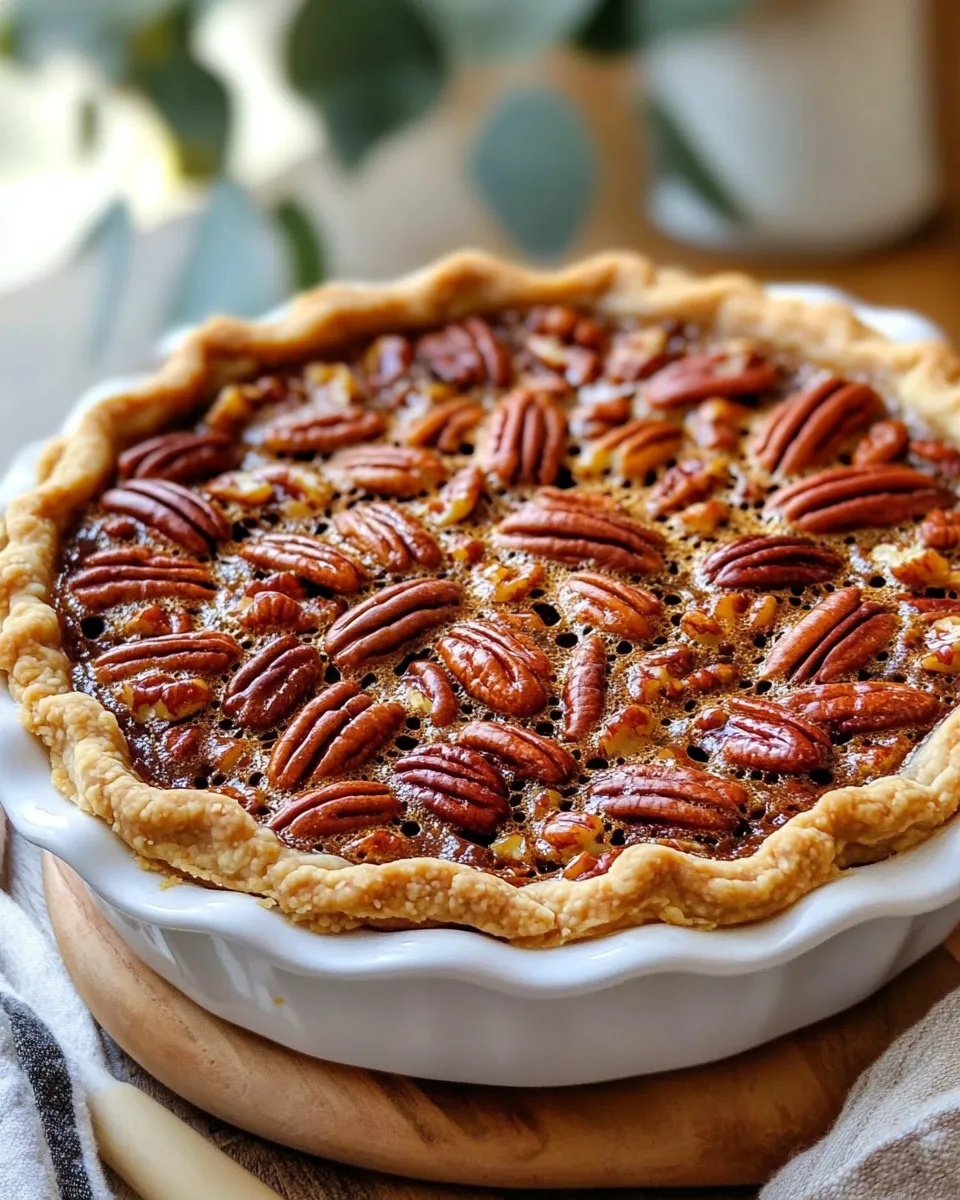 Delicious Brown Sugar Bourbon Pecan Pie plate image