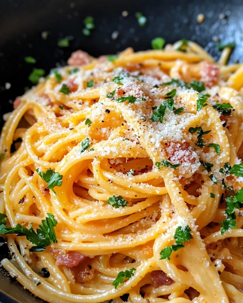 Delicious Butternut Squash Carbonara dish photo