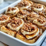 Homemade Caramel Apple Cinnamon Roll Cake photo