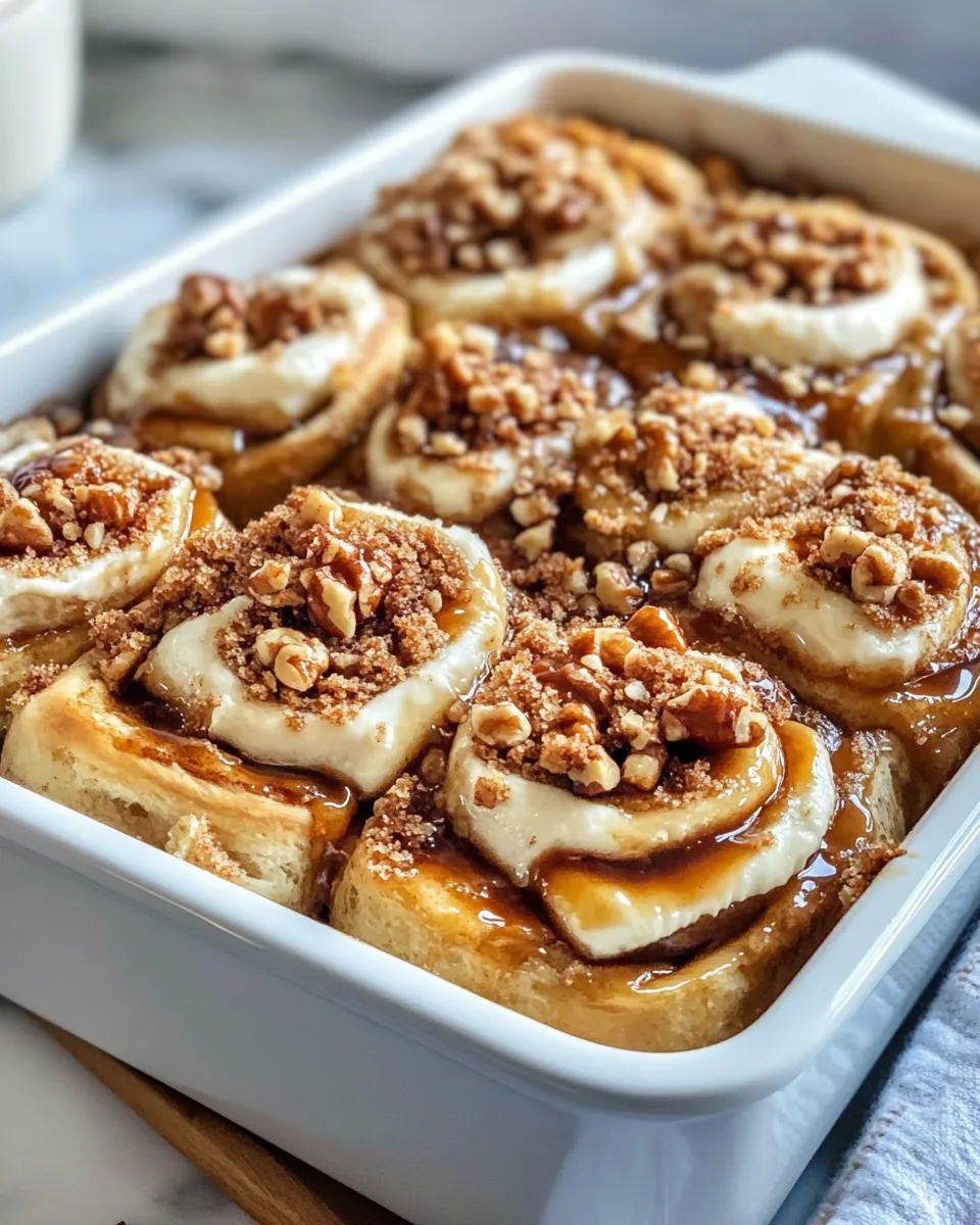 Homemade Caramel Apple Cinnamon Roll Cake photo